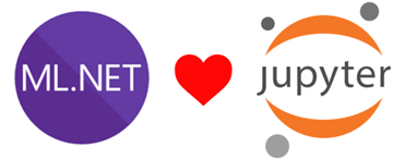 Jupyter and MLNET logos