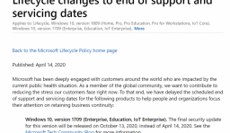 微軟宣佈延長對較早 Windows 10 版本的支援