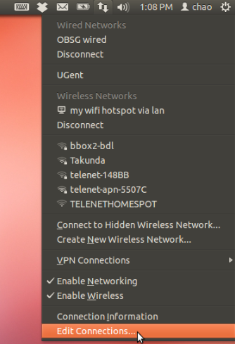 為Ubuntu筆記本電腦設置WiFi熱點共享上網