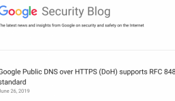 谷歌 DNS Over HTTPS 服務 GA