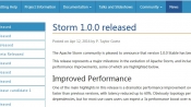 Apache Storm 1.0.0 發布，分散式實時計算